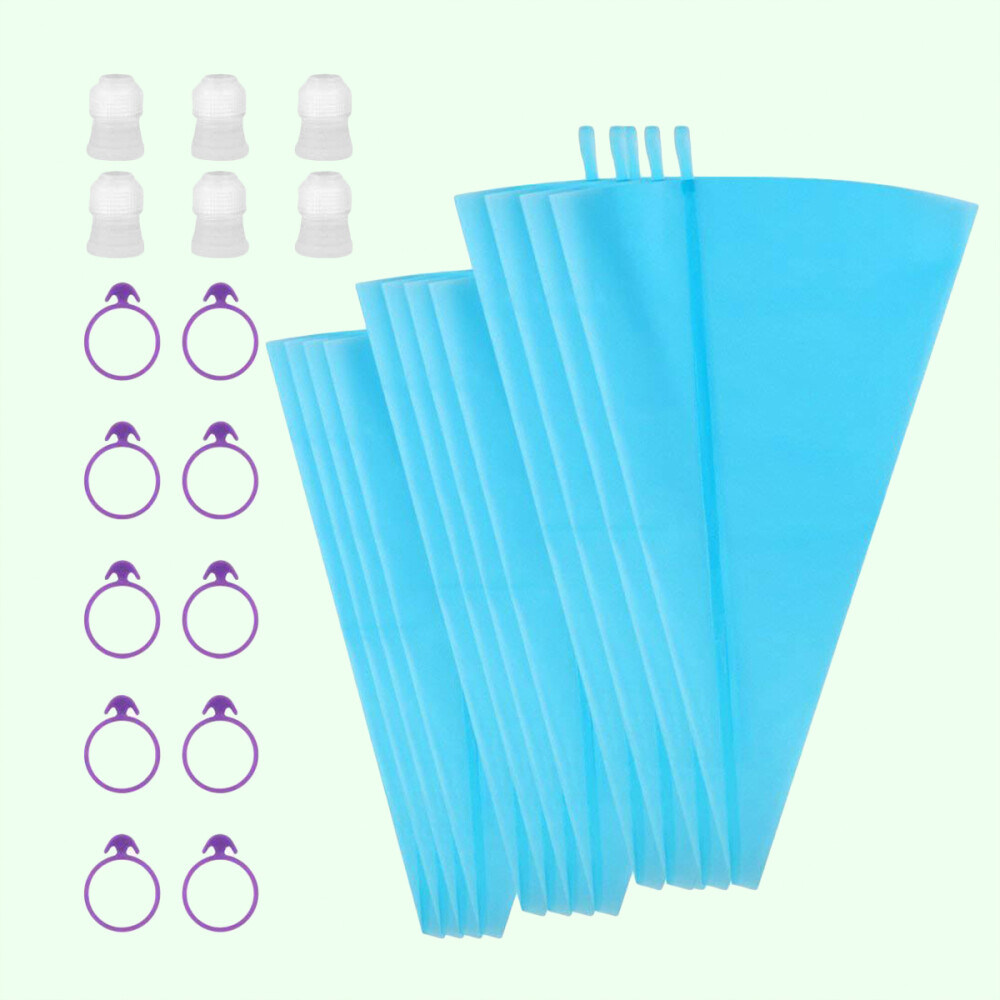 28 Pcs Cake Decorating Supplies Kit Pastry Bags Sets Piping Bag Ties Kit