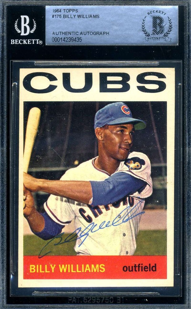 Billy Williams Beckett BAS Signed 1964 Topps Autograph
