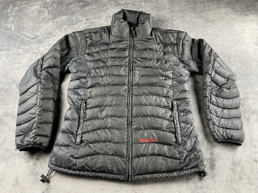 Marmot Goose down Puffer Jacket Men’s Large Black Full Zip
