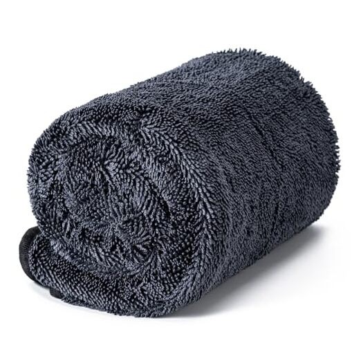 Large Microfiber Car Drying Towel, Ultra Absorbent 36×24inches*600GSM Grey