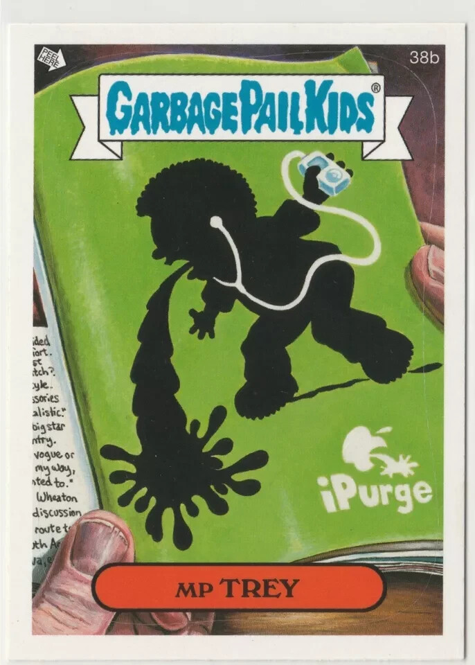 MP Trey 38b Apple iPod Parody Garbage Pail Kids GPK 2007 Series 6 ANS6