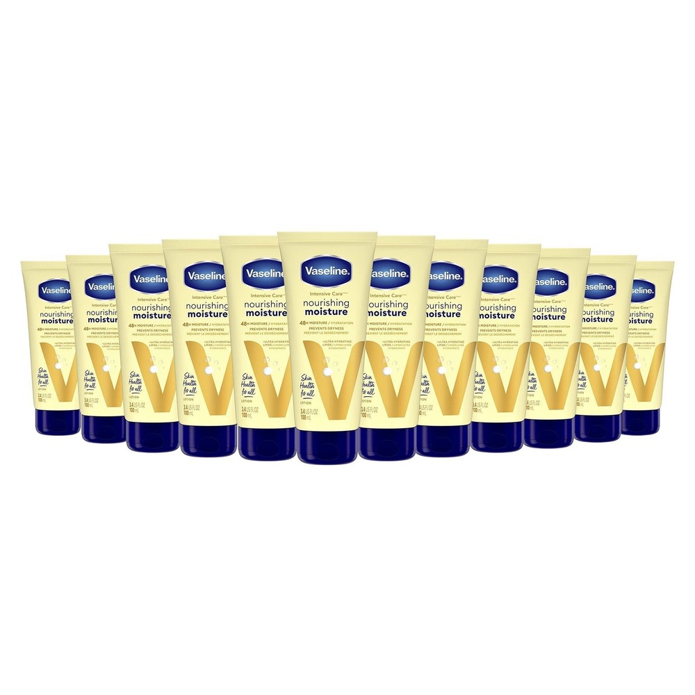 Vaseline Intensive Care Essential Healing Lotion, 3.4oz (12 Pack)
