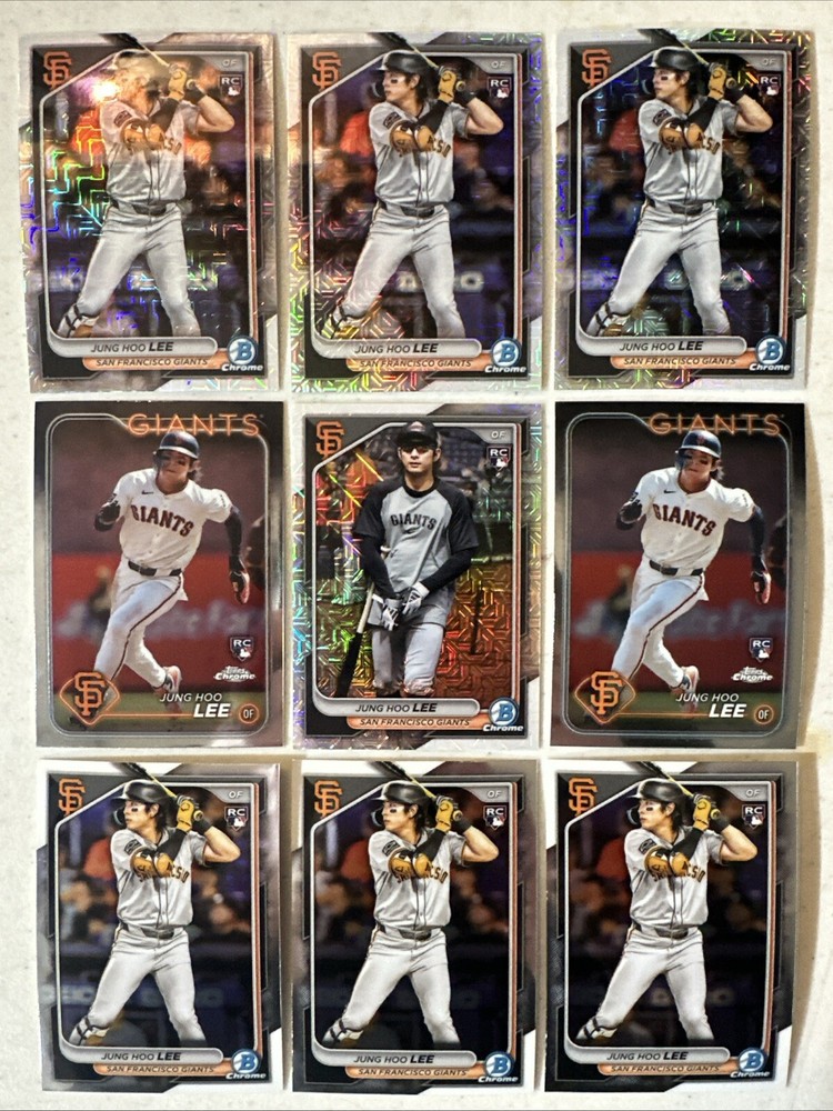 2024 Bowman Chrome Mega Box  JUNG HOO LEE  RC MOJO Image Variation SP + 17 RC’s