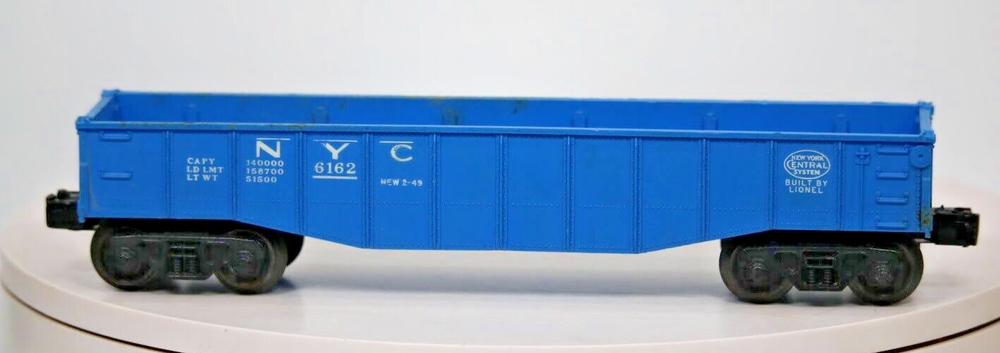 Lionel NYC O Scale Railroad Car 6162 New York Central Model Train
