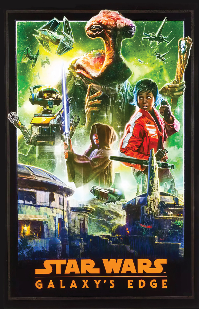 Star Wars Galaxy's Edge 13x19 Matte Print Disney Art Decor Poster