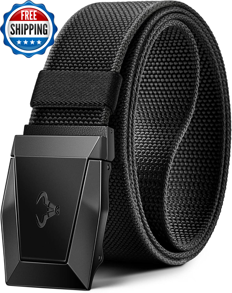 Tactical Belt for Men, Men Stretch Nylon Web Gift Belt 1.5