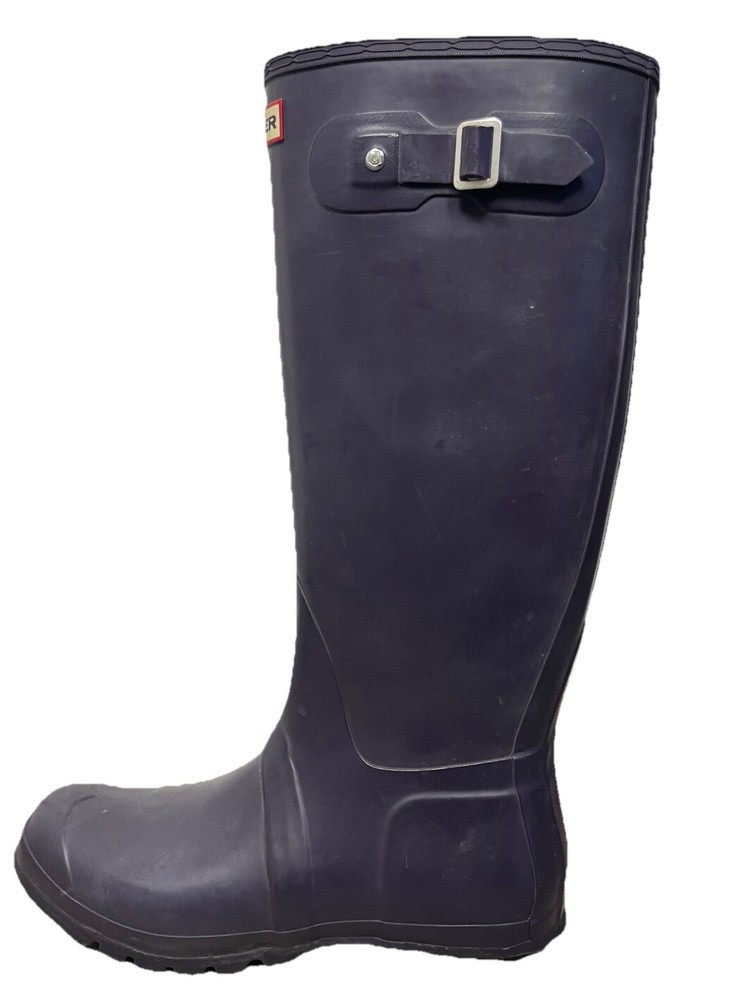 Hunter Rain Boot Original Tall Purple Rubber Women 11 Men 10 SINGLE 1 LEFT BOOT