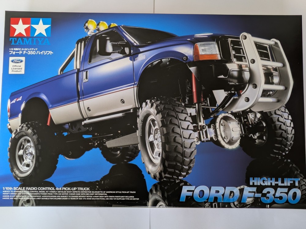 1/10 Tamiya RC Ford F-350 High Lift Electric Truck Kit Unpainted