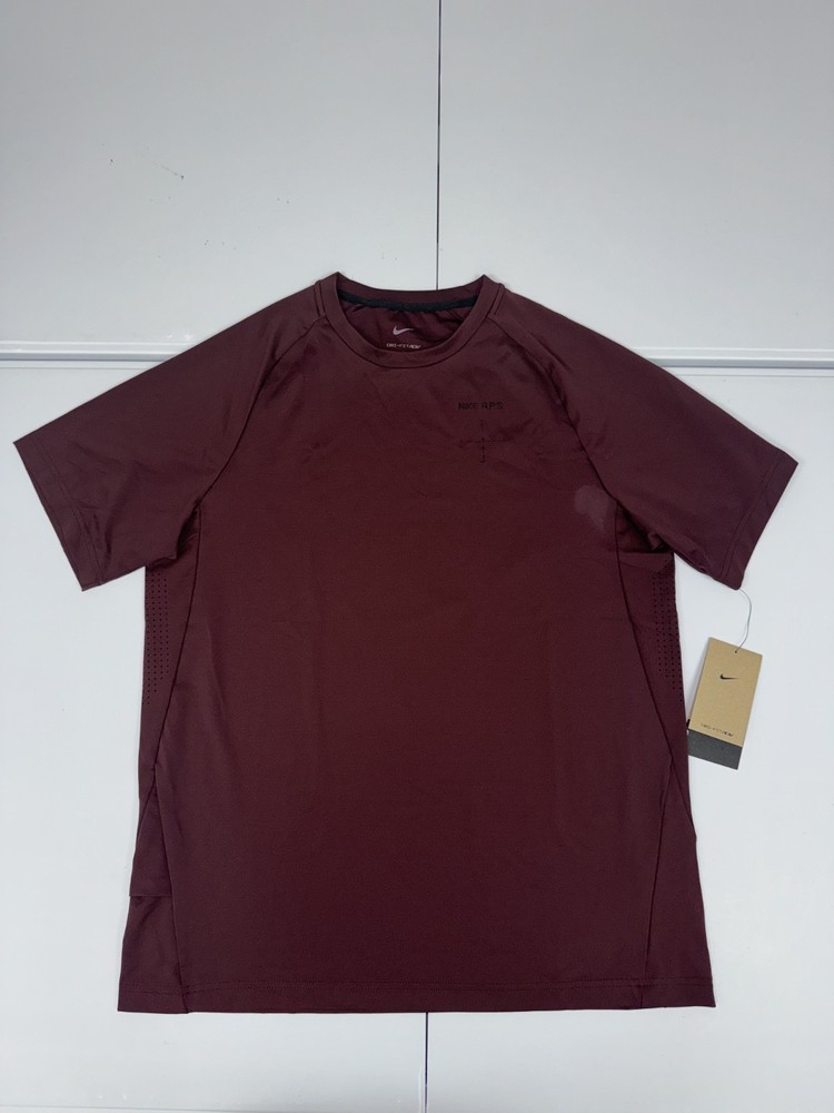 Nike Men's APS Dri-FIT ADV Short-Sleeve Versatile Top Red FN3008-652 Size M