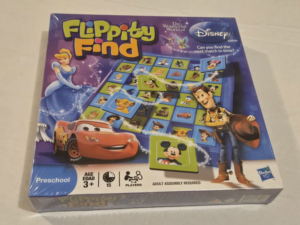 Rare EUC Wonderful World of Disney Flippity Find Game