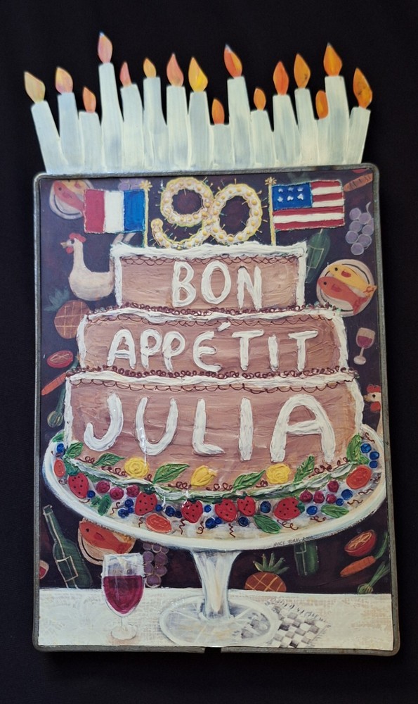 JULIA CHILDS FRENCH CHEF 90TH BIRTHDAY ART BY NANCY TAYLOR 12