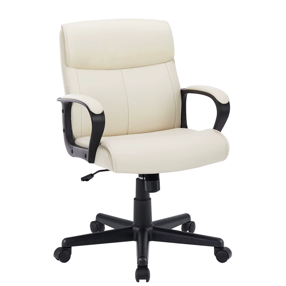 Ergonomic PU Leather Gaming Chair Adjustable Height & Lumbar Support