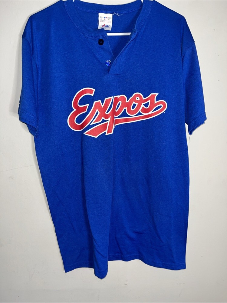 Montreal Expos Vintage Men's Jersey Shirt Majestic #13 Medium M 1990s - Premium