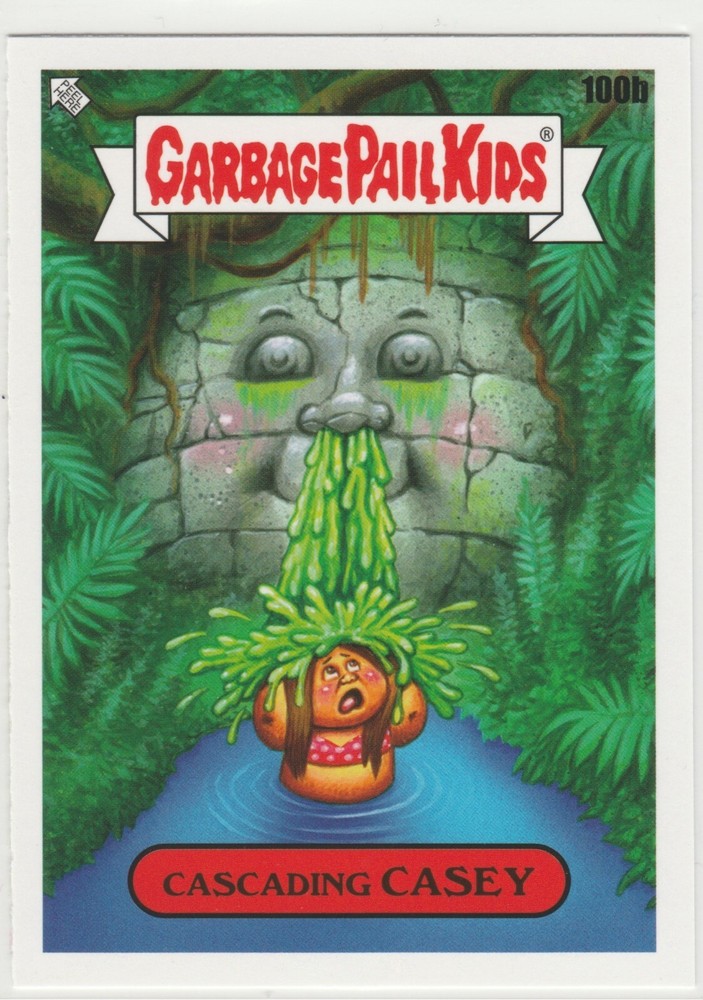 Cascading Casey #100b Garbage Pail Kids GPK 2021 Vacation Series Collectible Card