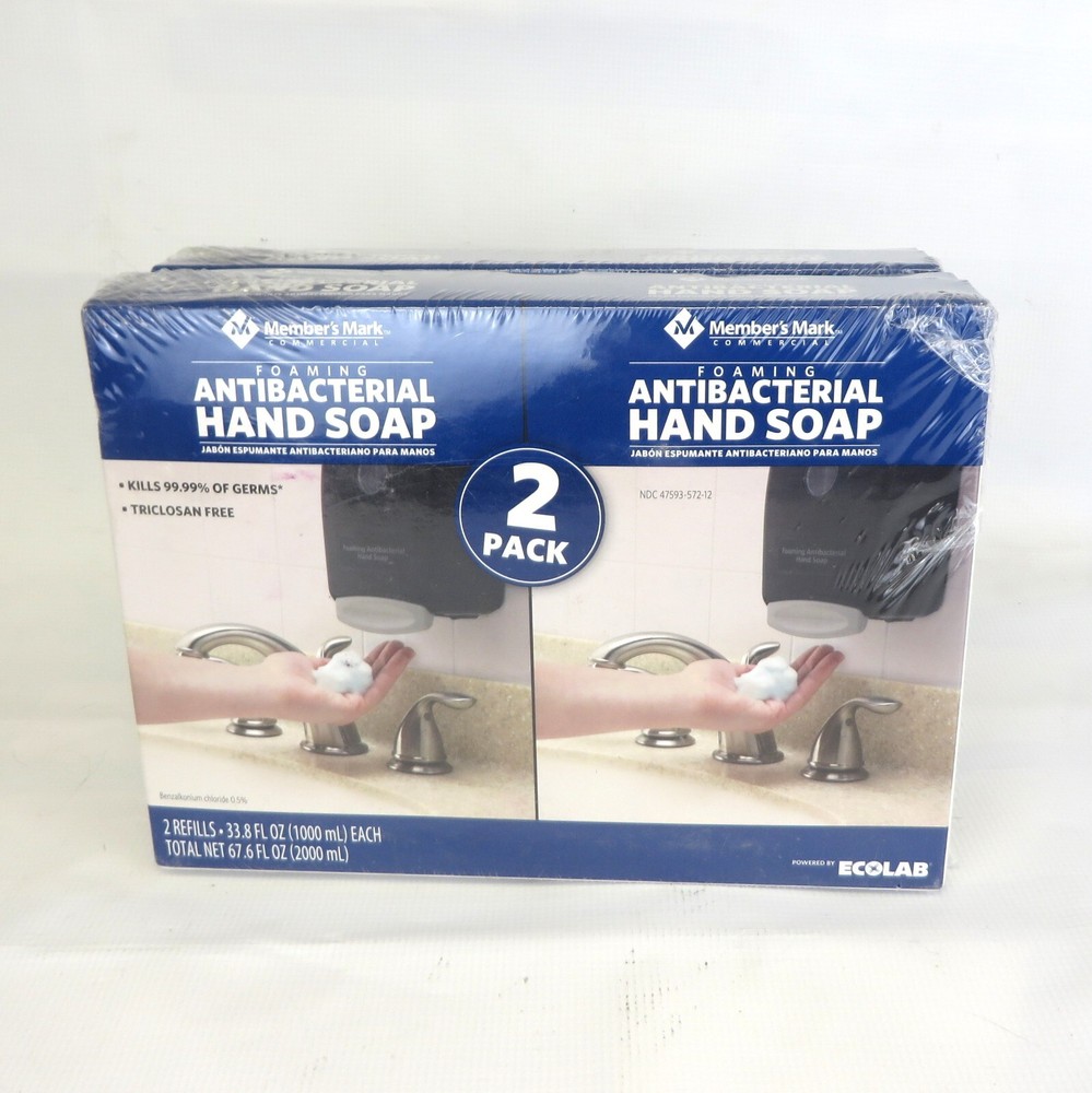 FOAMING HAND SOAP 2 PACK (x2, 4 Total) Member's Mark Commercial 33.8 oz Each