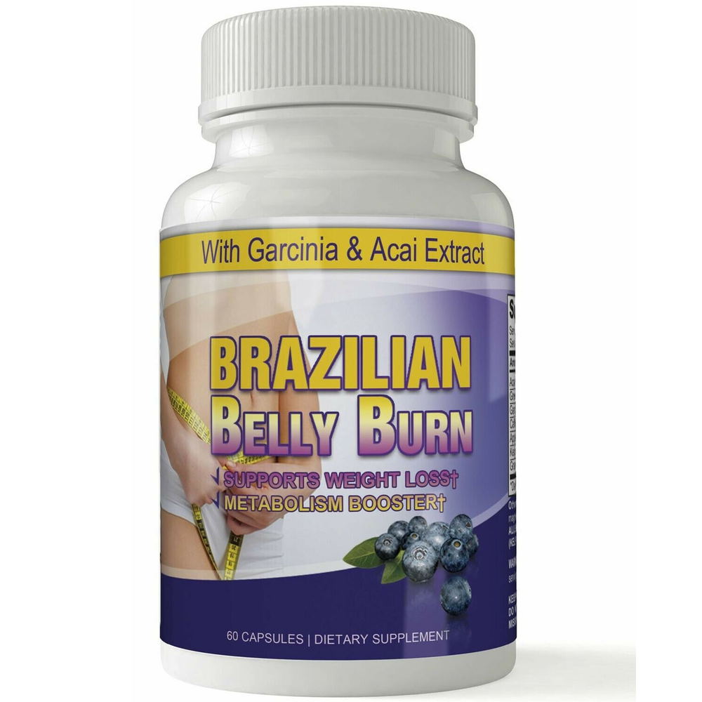 Brazilian Belly Burn 60 Ultimate Caps 100% Results Burn Quick Super Diet