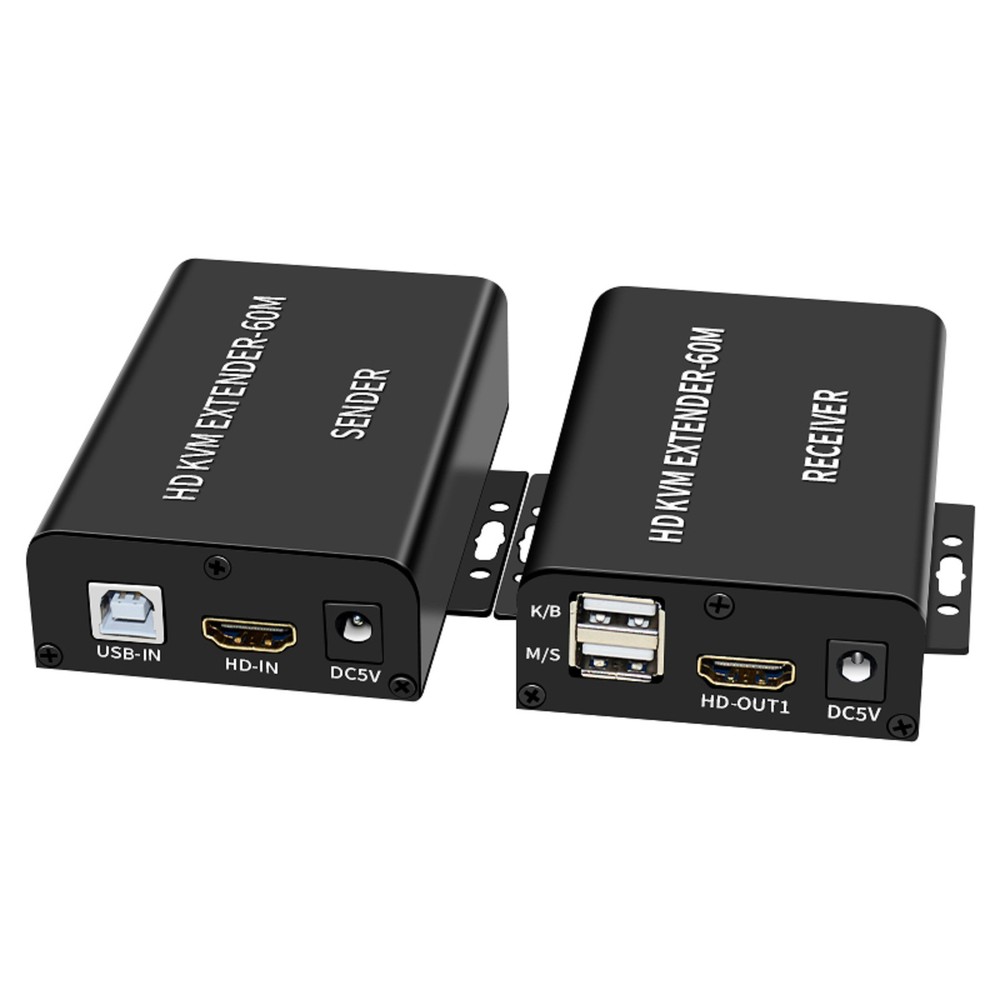 HDMI KVM Extender with HDMI Out Over Rj45 Ethernet Cable For HDMI Loop Laptop