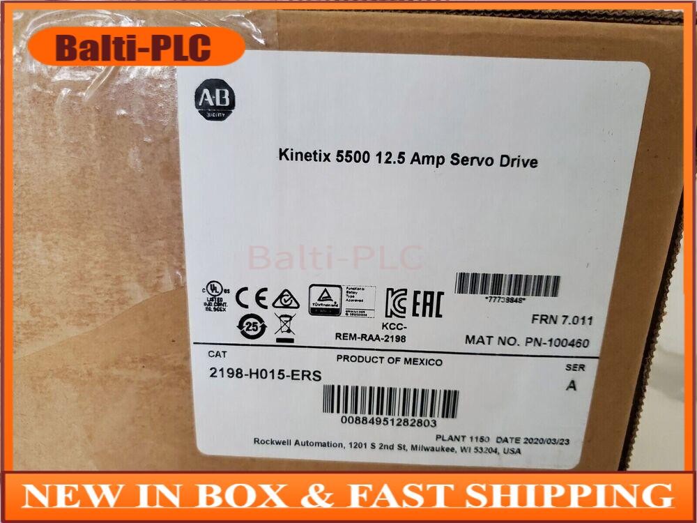 Allen-Bradley 2198-H015-ERS / A New Factory Sealed Kinetix 5500 AC Servo Drive