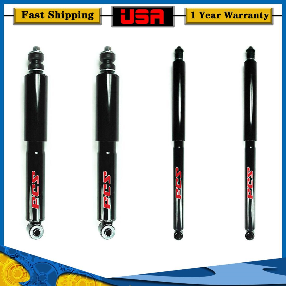 FCS Front & Rear Shock Absorbers Kit for 1997-2003 Ford F150 4x4 4WD FCS Set