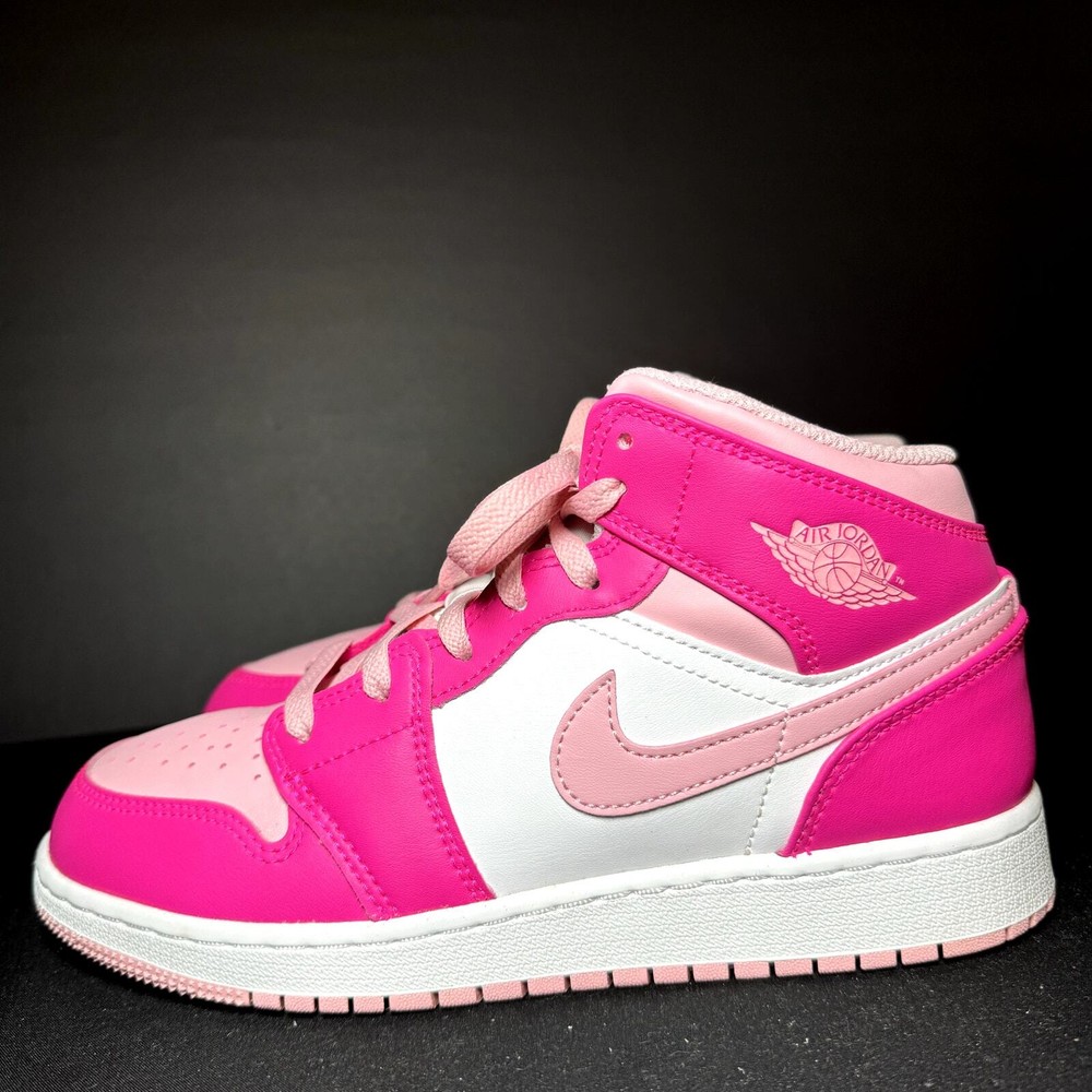 Nike Air Jordan 1 Mid GS Fierce Pink Men's Shoes - Size 6 - FD8780 116