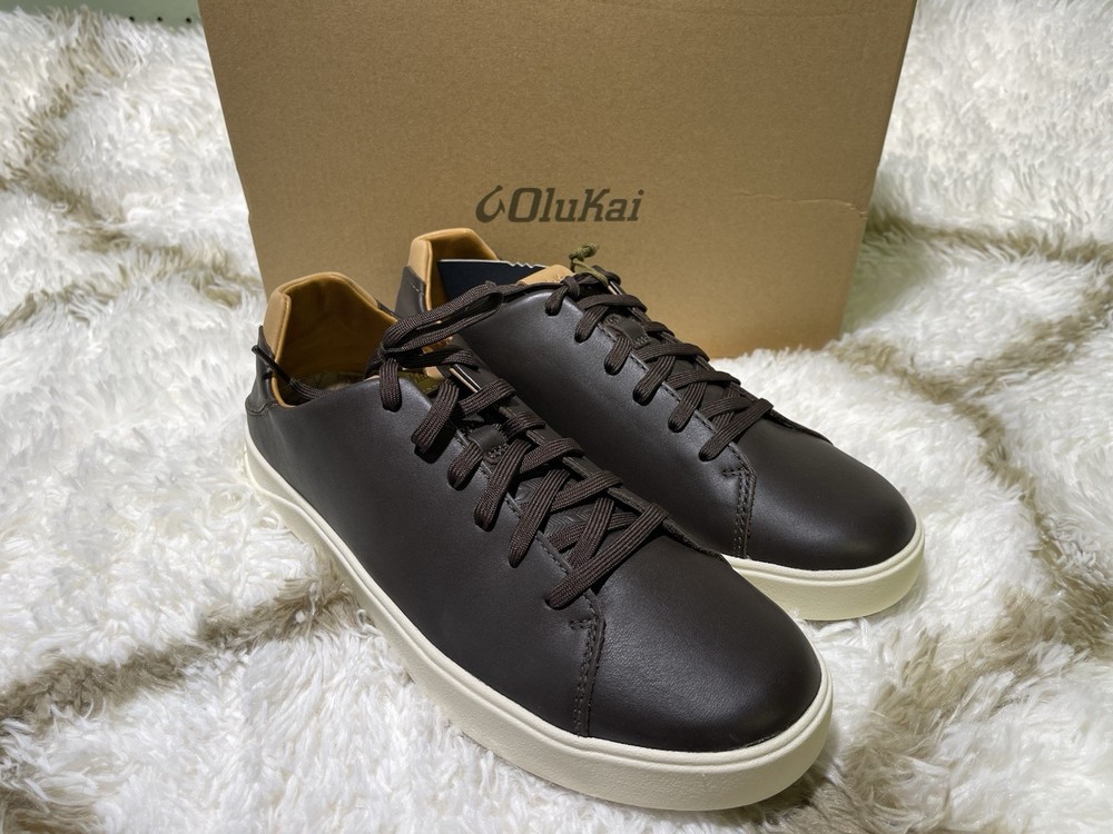 🧡*NIB* Olukai Lae'ahi Li 'Ili Men's Size 9 Premium Waterproof Leather Sneaker🧡