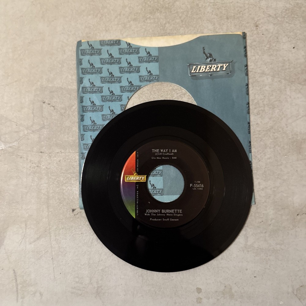 JOHNNY BURNETTE .. CLOWN SHOES / THE WAY I AM .. 45 RPM