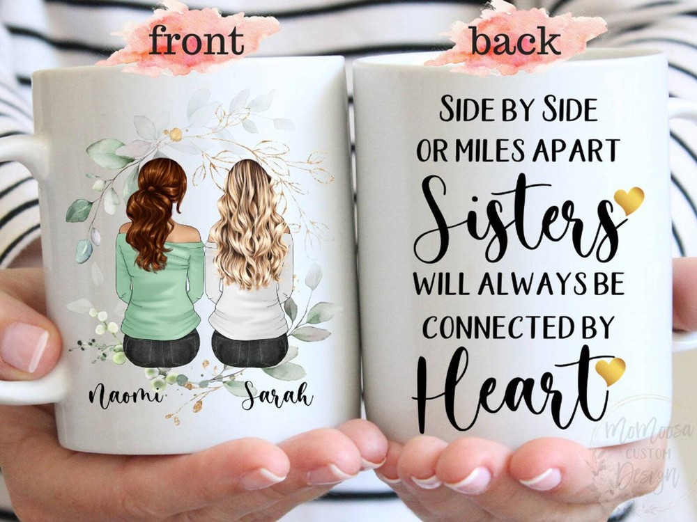 Custom Sisters Mug Best Sister Gift Sister Moving Away Mug Long Distance Sisters
