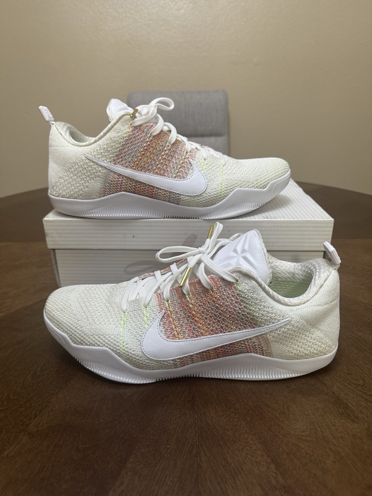Nike Kobe 11 Elite 4KB Low White Horse, Size 13, Clean, Preowned, 824463-199.