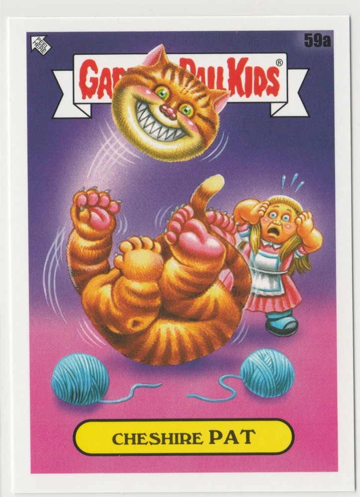 Cheshire Pat #59a Garbage Pail Kids GPK 2022 Book Worms Trading Card  