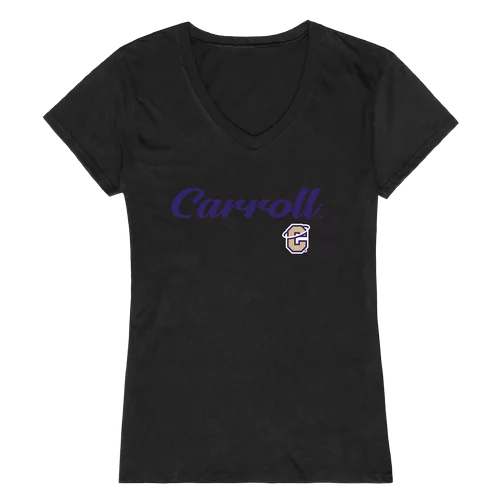 Carroll College Saints NCAA Script Tee Womens T-Shirt