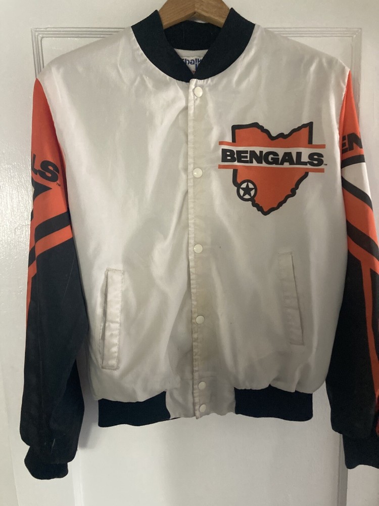 Vintage Cincinnati Bengals Chalk Line Fanimation All Over Pt Jacket Mens. Size M