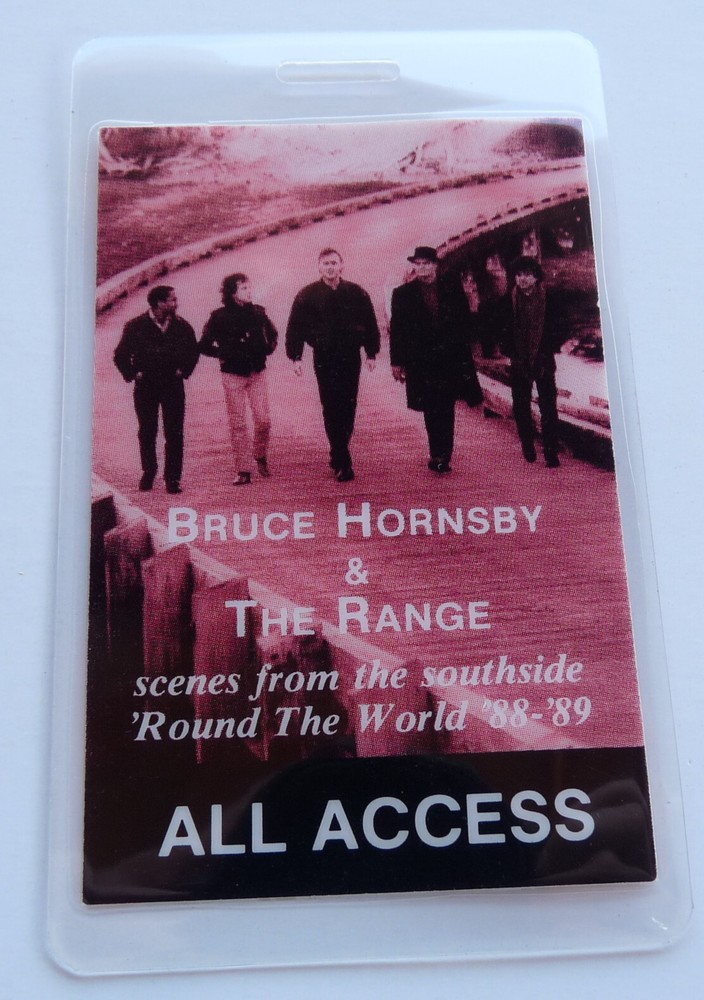 Bruce Hornsby 1988 1989 Concert Tour All Access Backstage Pass Laminate D22