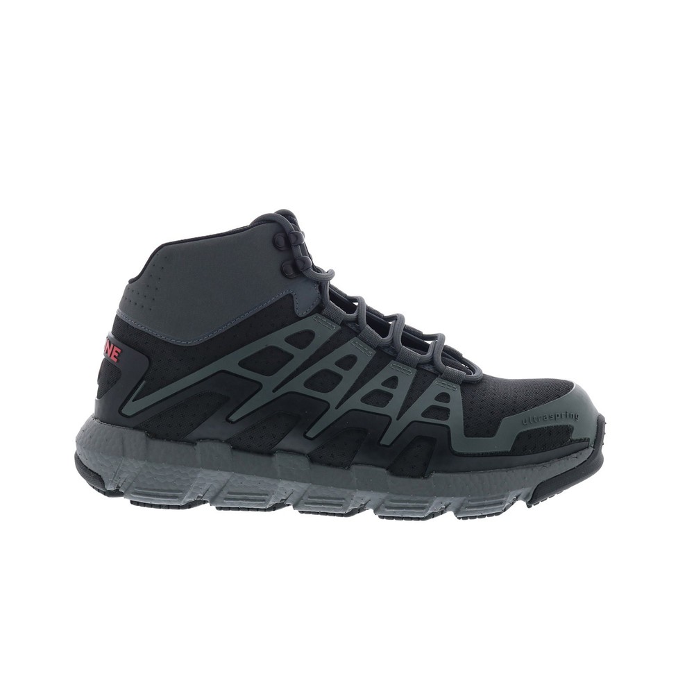 Wolverine Rev DuraShocks CarbonMax Toe Mens Gray Wide Work Boots W211018