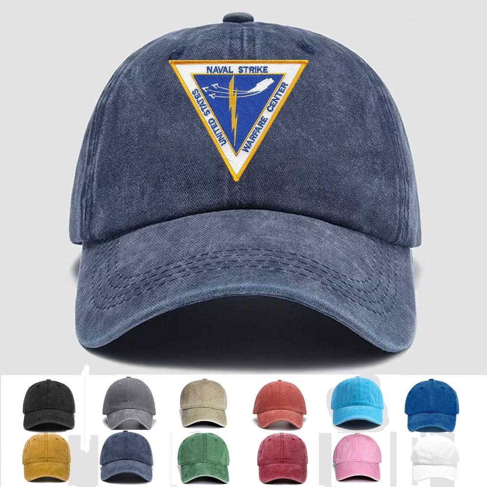 Custom Embroidered Hat Naval Strike Warfare Center Fallon Nevada, Veteran Cap