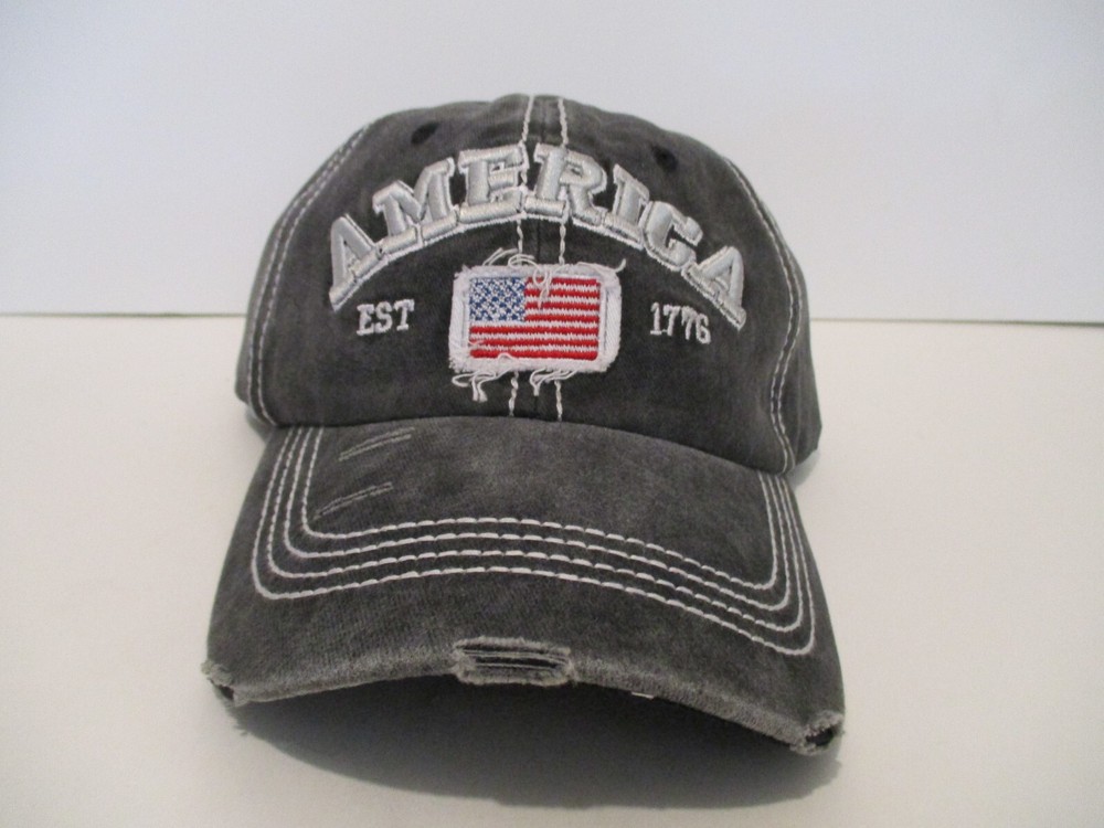AMERICA BASEBALL HATS Adjustable Reg & Distressed FREE SHIPPING CHRISTMAS SALE-image