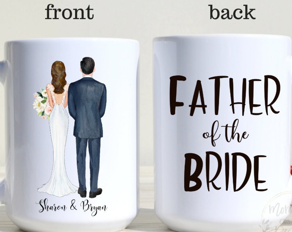 Custom Father of the Bride Coffee Mug - Wedding Gift for Dad