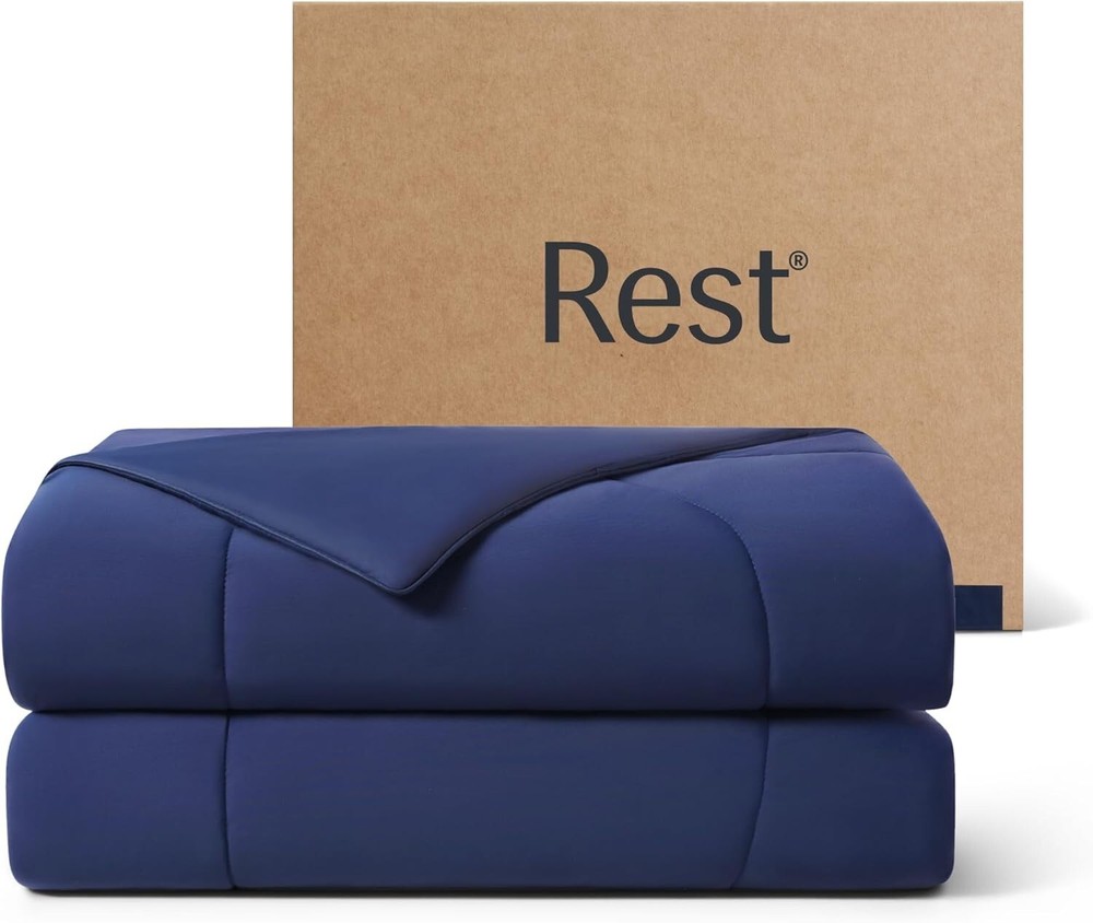 Evercool Cooling Comforter Midnight Blue King Cali King 106x90 Blanket