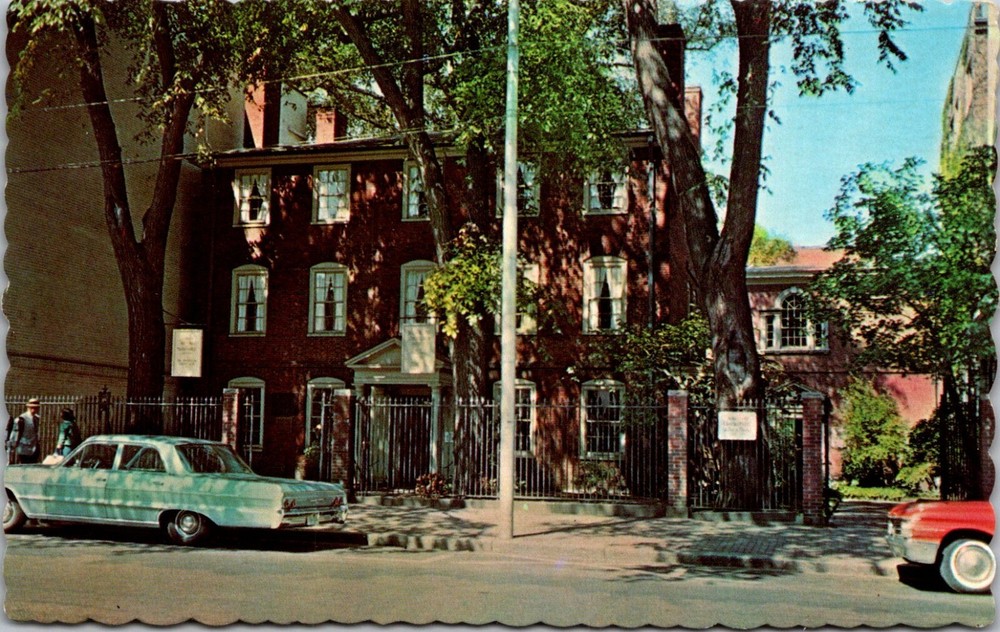 Postcard Henry Longfellow's Home Portland Maine ME