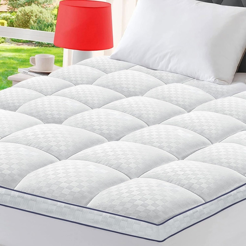 Queen Mattress Topper Extra Thick Pillowtop Mattress Pad Cover Cooling and Plush
