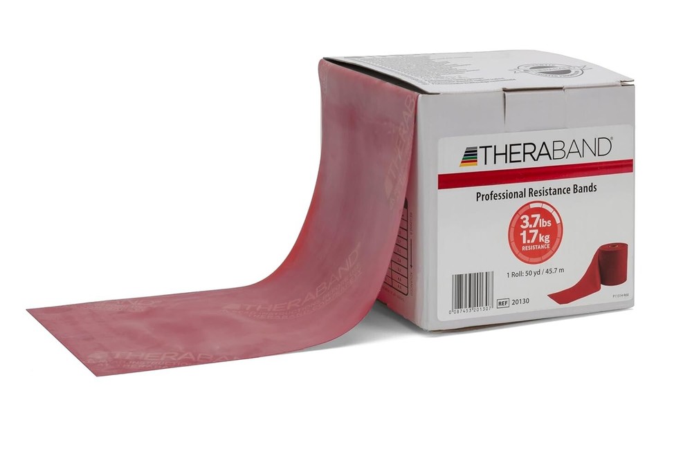 THERABAND 50 Yard Latex Resistance Band Roll for Professional Fitness Training