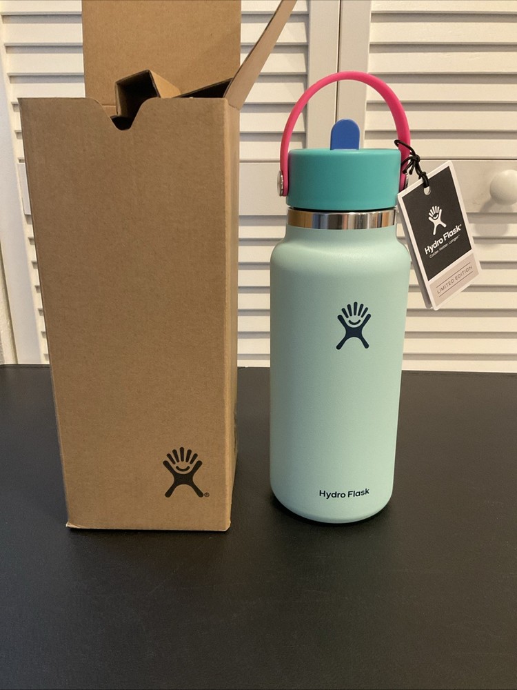 NEW Hydro Flask Wide Mouth Straw Water Bottle Vacuum-Insulated