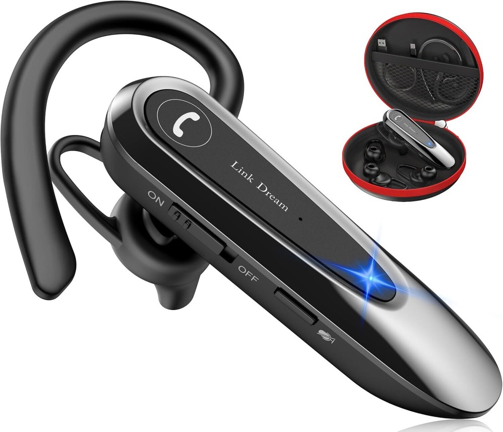 Bluetooth Auricular Inalámbrico con Micrófono y Cancelación de Ruido Manos Libres