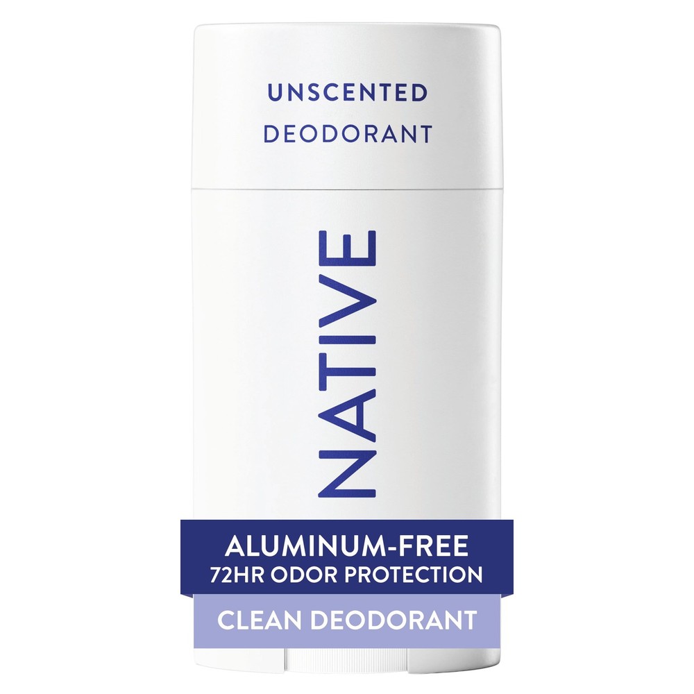Native Deodorant,Unscented, Aluminum Free, Paraben 2.65 Ounce (Pack of 1)
