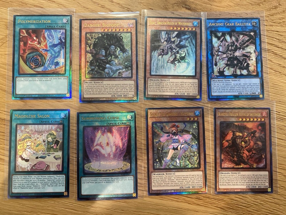 Yu-Gi-Oh: 8 Rarity 3 Collection ULTIMATE RARE cards 1st Ed. NM-MINT (8)