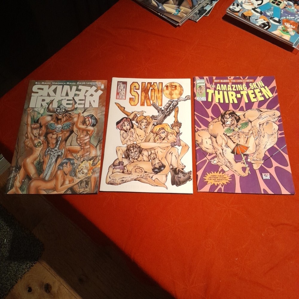 1995 The Amazing Skin Thir-Teen Parody Comic Book bundle