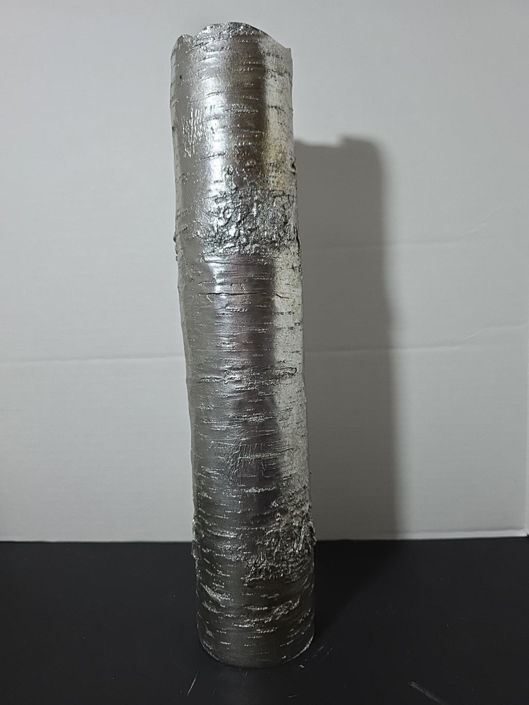Michael Aram 16” Botanical Polished Aluminum Bark Collection Vase Tree Branch