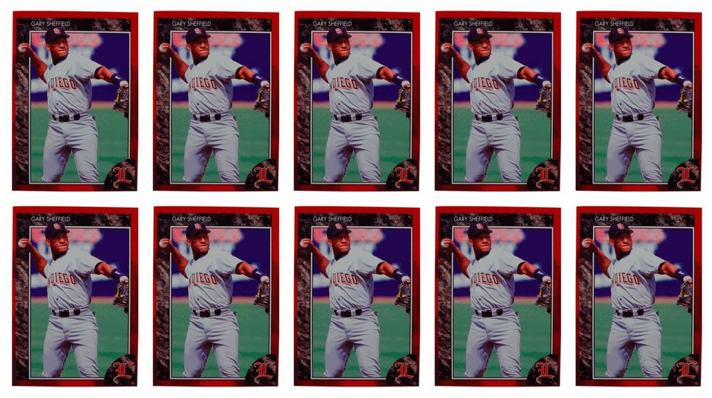 (10) 1992 Legends #63 Gary Sheffield Baseball Card Lot San Diego Padres