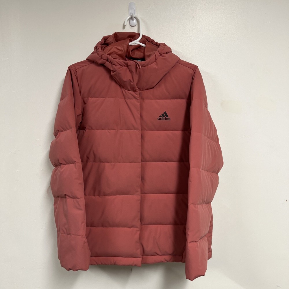 Women’s Adidas Helionic Hooded Down Jacket In Medium