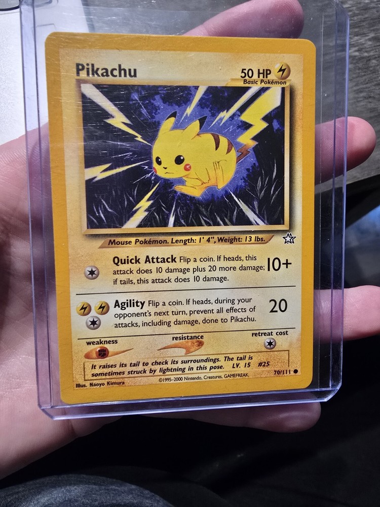 Pikachu 70/111 Neo Genesis Pokemon Card Regular Holo