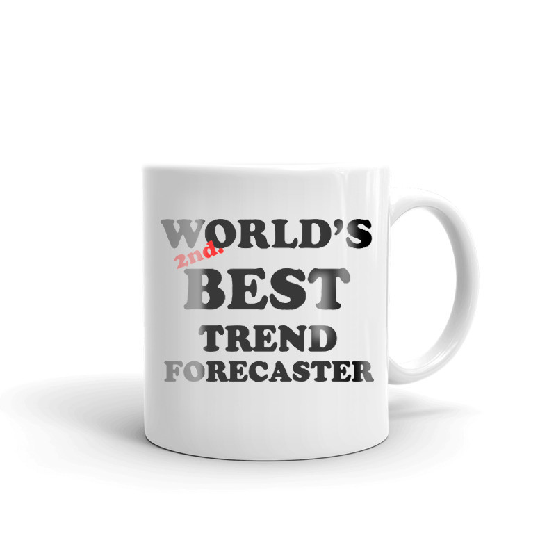 World's 2nd Best Trend Forecaster Coffee Tea Ceramic Mug Office Work Cup Gift